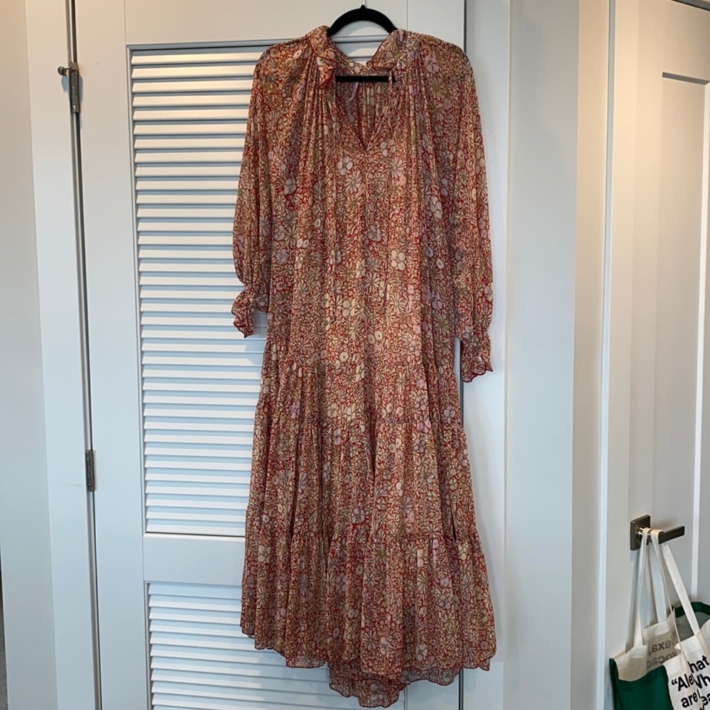 FREE PEOPLE size XS flowy dress with slip
